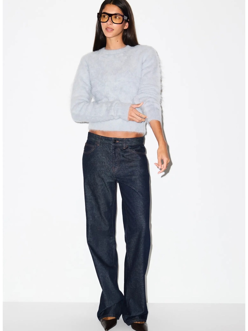Skims brushed alpaca sweater